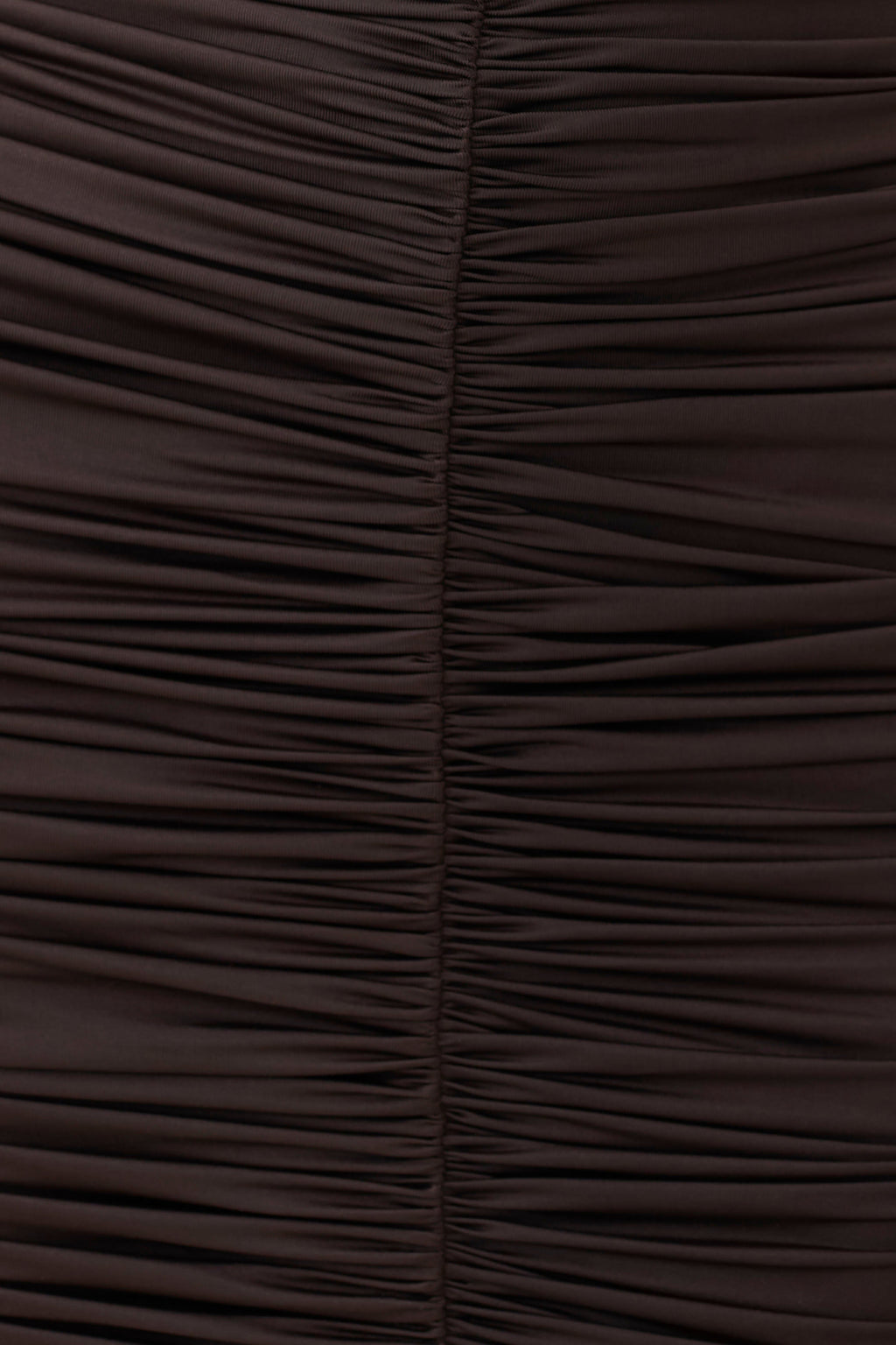 Alphine Gathered Short Sleeve Mini Dress - Chocolate