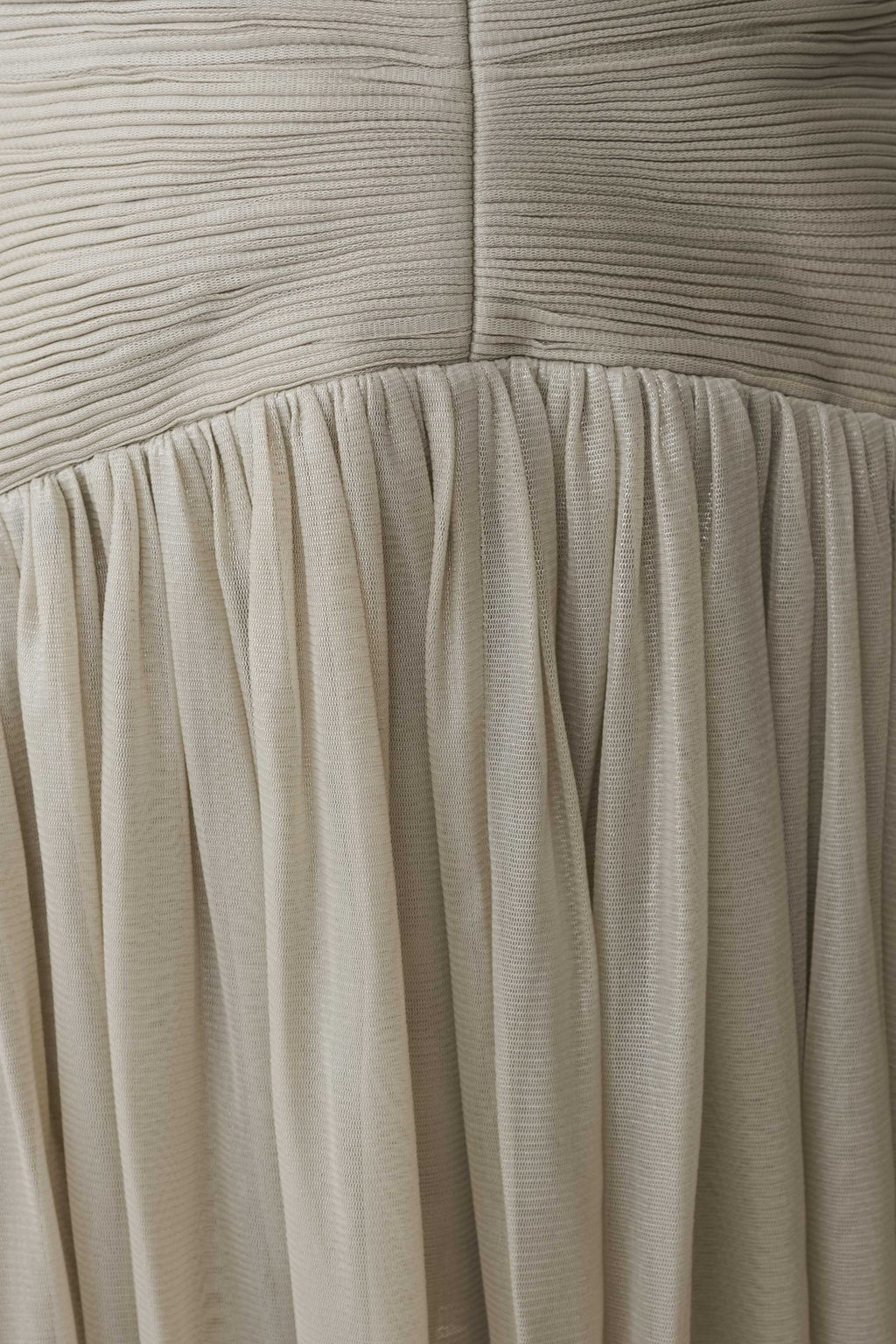 Lucille Halter Pleated Mini Dress - Silver