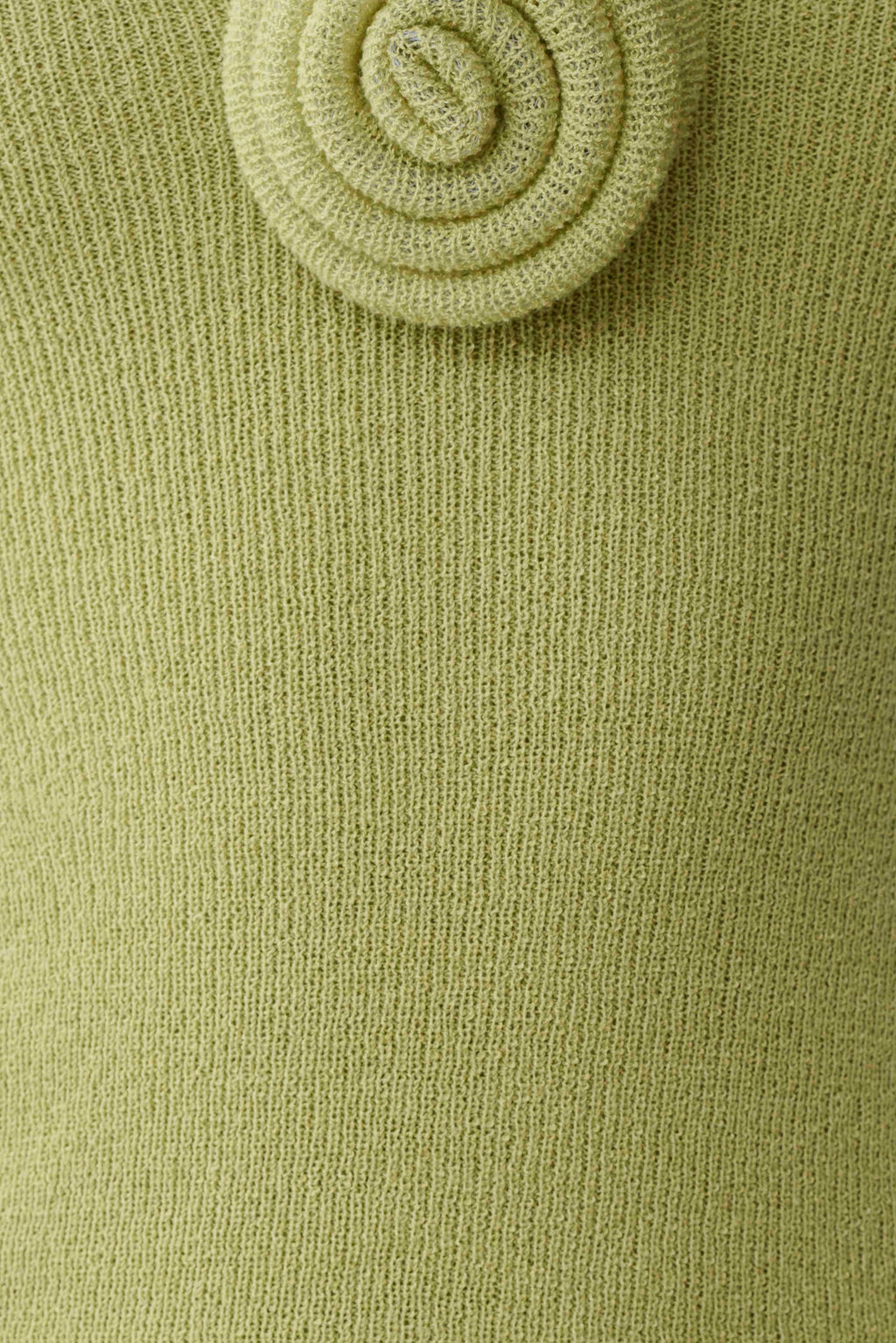 Samira Knit Long Sleeve Mini Dress - Light Olive
