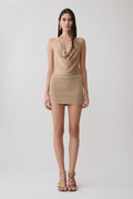 Stan Lurex Mini Skirt - Gold