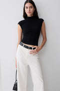 Sonny Short Sleeve Knit Top - Black