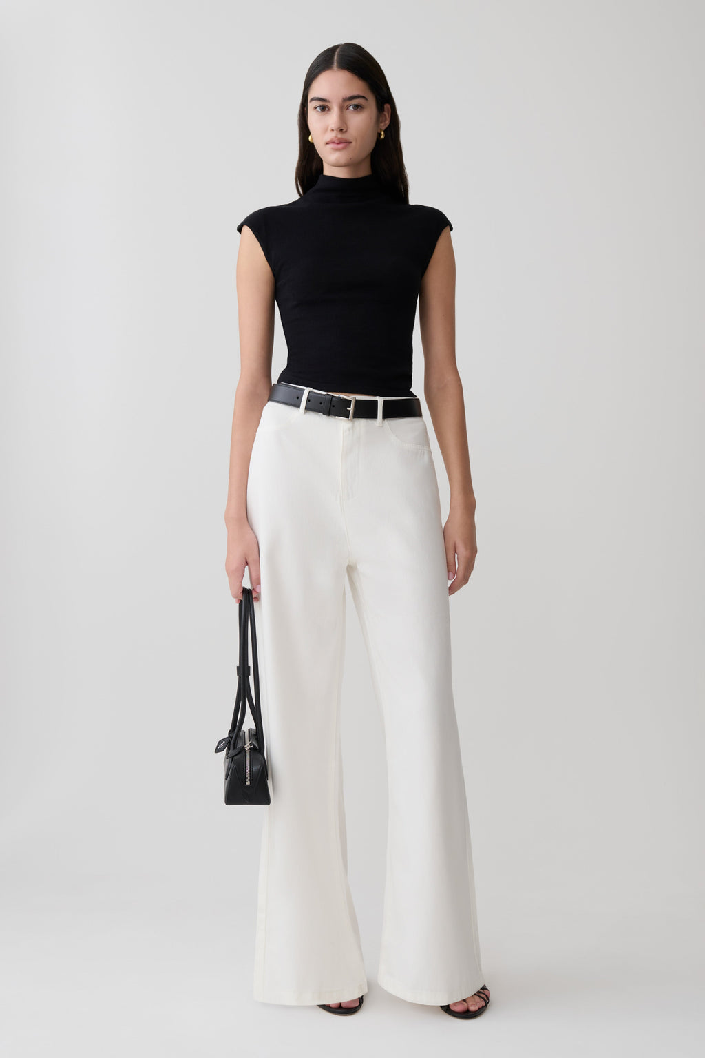 Sonny Short Sleeve Knit Top - Black