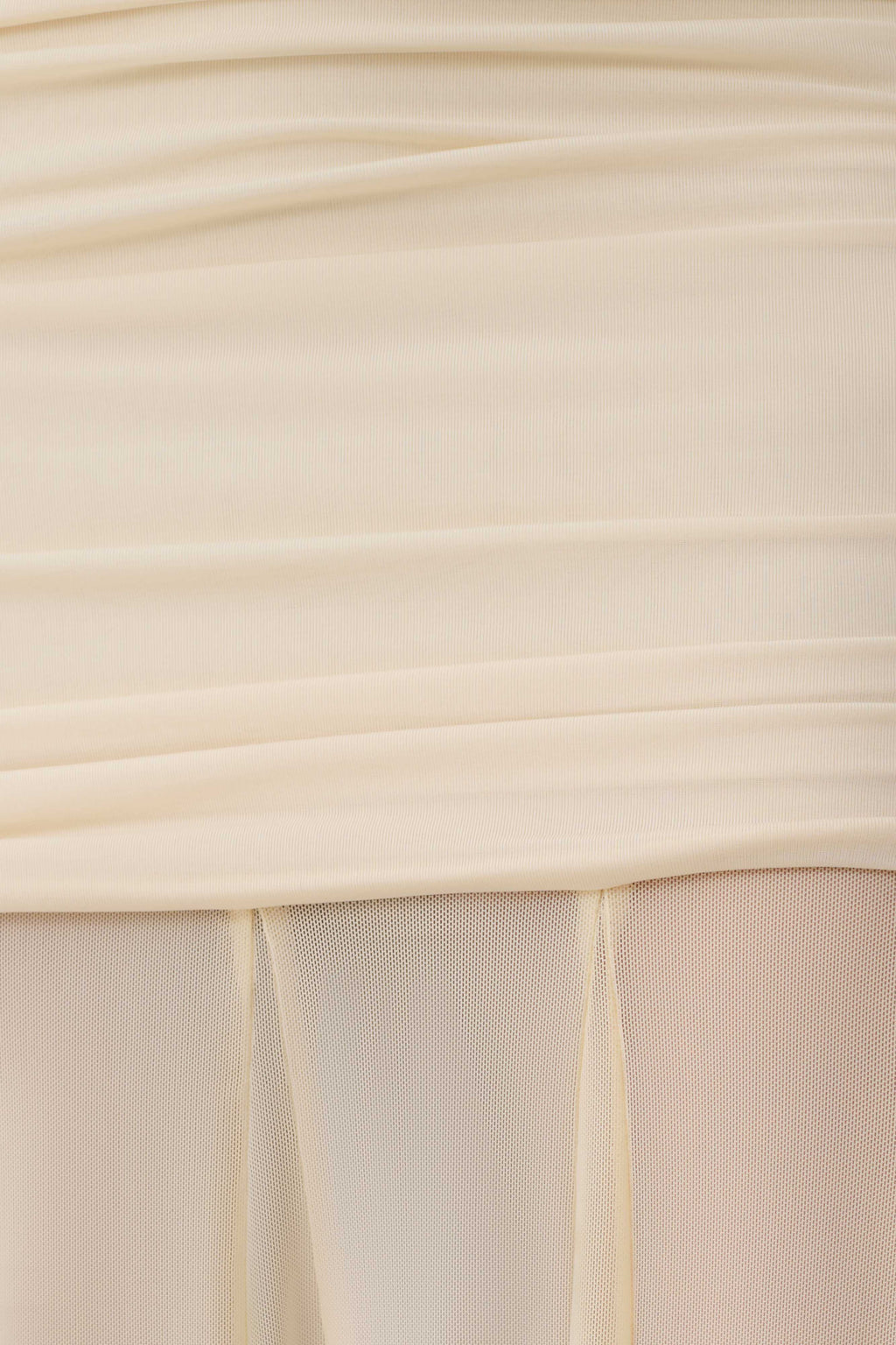Jorja Draped Halter Slinky Maxi Dress - Ivory