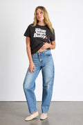 Baggy Dad Medium Wash Barrel Jeans