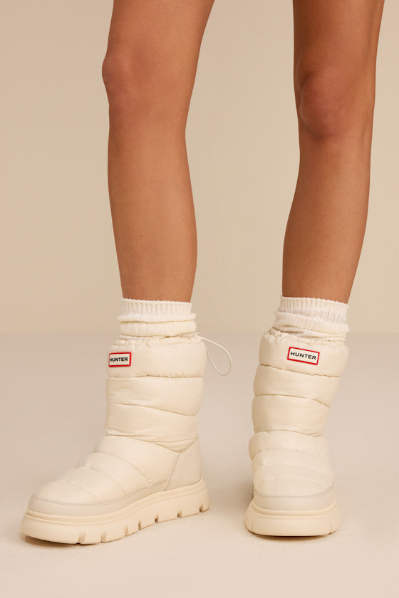 Maribel Ivory Waterproof Insulated Puffer Mid-Calf Boots