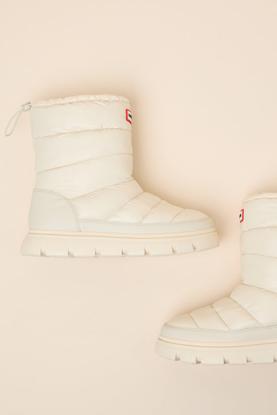Maribel Ivory Waterproof Insulated Puffer Mid-Calf Boots