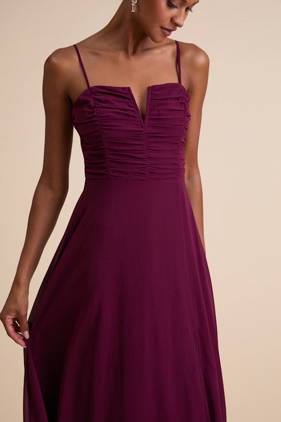 Sweeney Plum Purple Sleeveless Maxi Dress