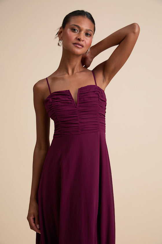Sweeney Plum Purple Sleeveless Maxi Dress