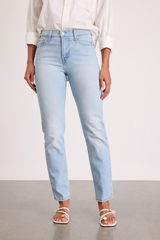 Wedgie Slim Light Wash High-Rise Jeans