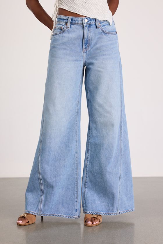 Wilder Light Wash Ultra Wide-Leg Jeans