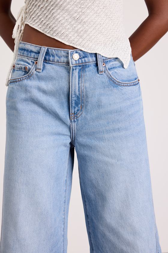 Wilder Light Wash Ultra Wide-Leg Jeans