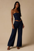 Denna Dark Wash Wide-Leg Jeans