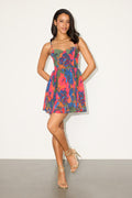 Dorothy Pink Multi Floral Print Pleated Mini Dress