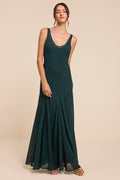 Cressa Emerald Sleeveless Column Maxi Dress