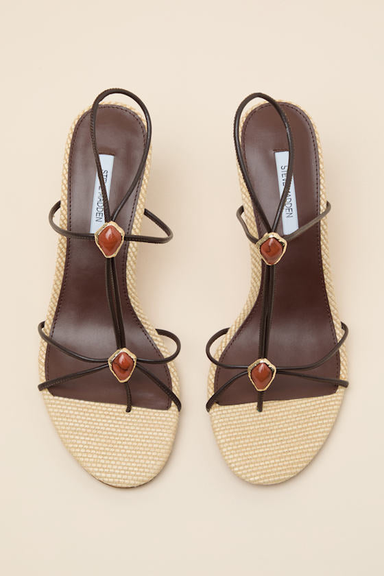 Ramos Brown Multi Strappy High Heel Sandals