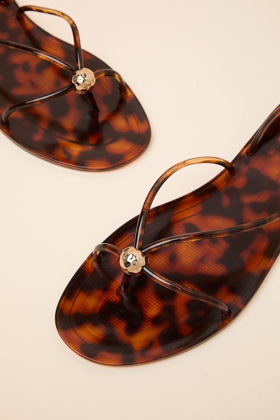 Kenley Tortoise Jelly Ankle Strap Sandals