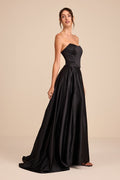 Jeyne Black Bustier Three-Piece Maxi Dress