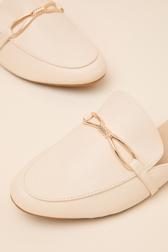 Delvin Ivory Slide-On Loafers