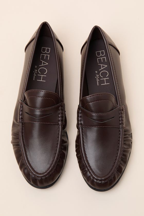 Carlton Espresso Ruched Loafers