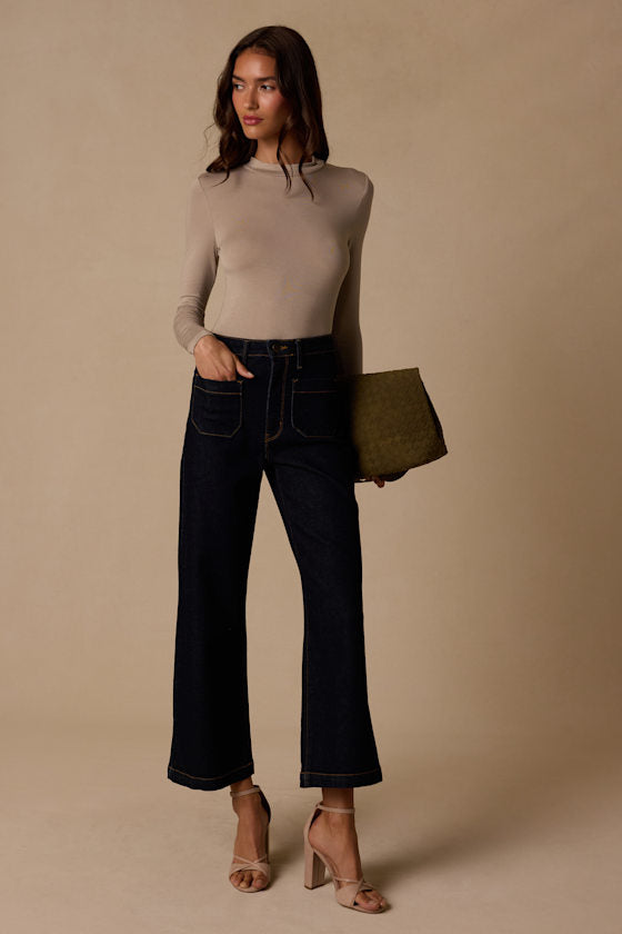 Anything is Posh-ible Taupe Top