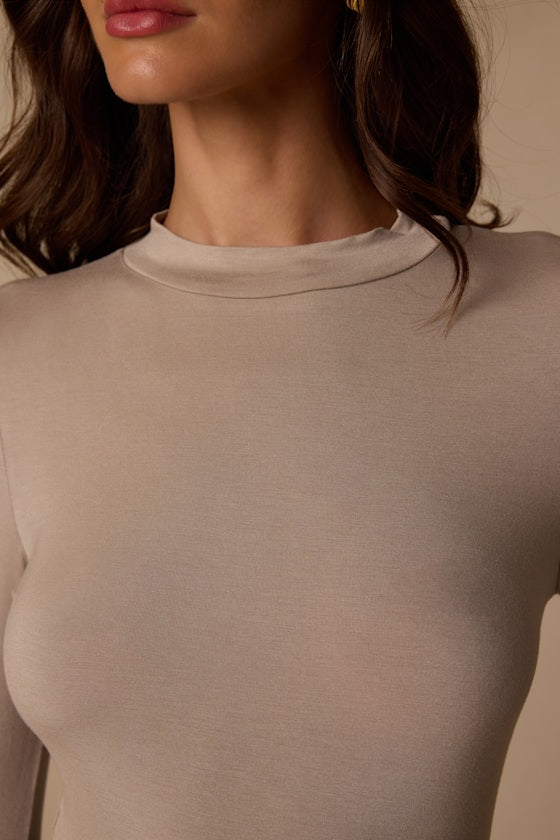 Anything is Posh-ible Taupe Top