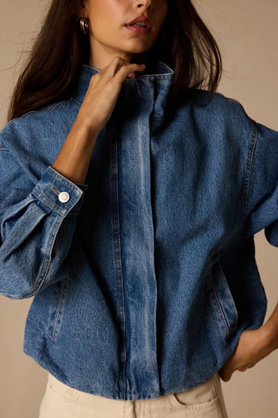 Hermia Medium Wash Bomber Jacket