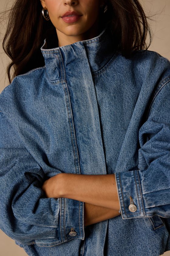 Hermia Medium Wash Bomber Jacket