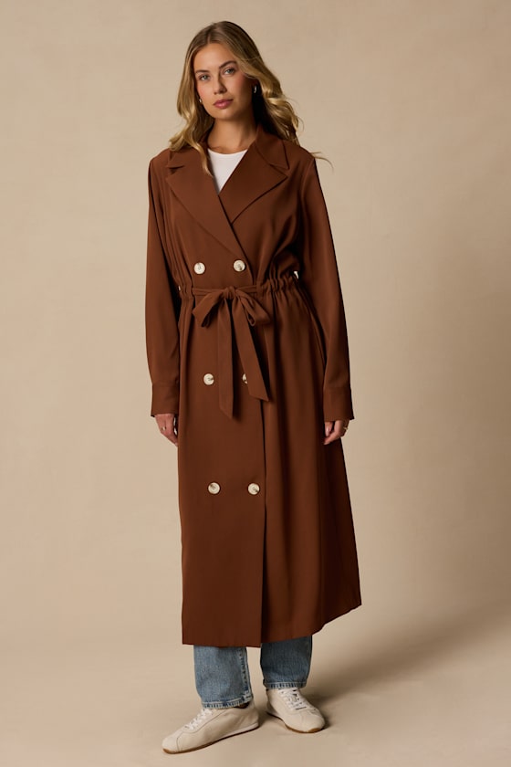 Breanna Brown Trench Coat
