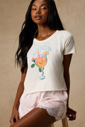 Aperitivo Ivory Short Sleeve Graphic Tee