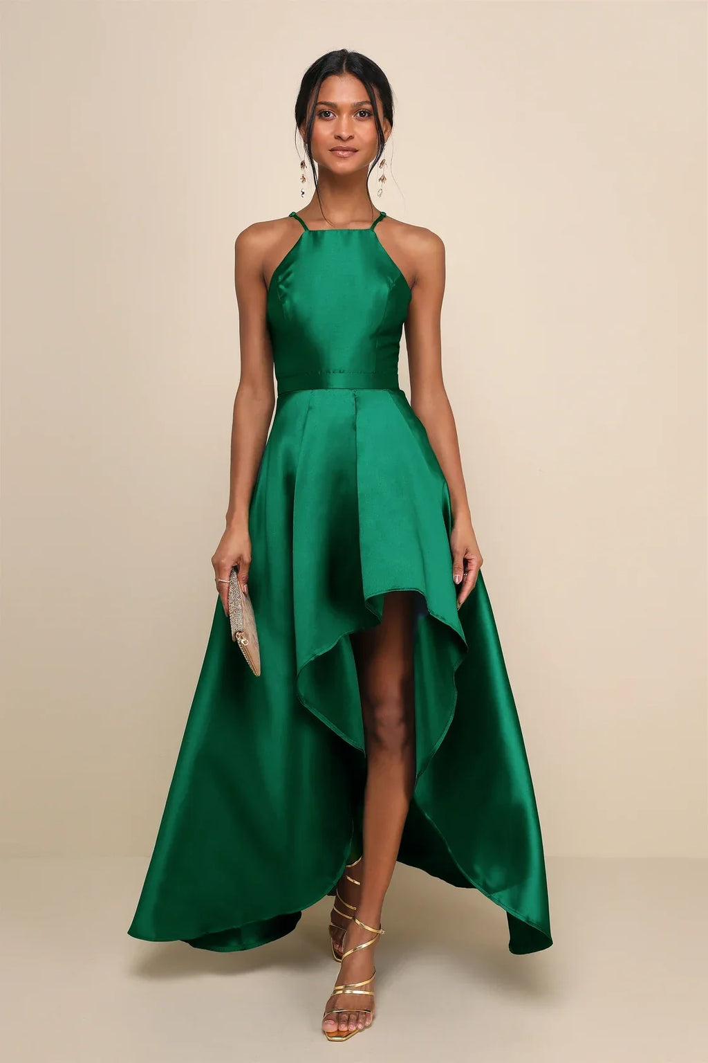 Broadway Show Black High-Low Gown