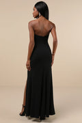 Spellbinding Allure Blue Bustier Strapless Mermaid Maxi Dress