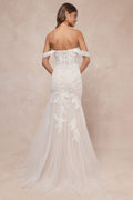 Endless Dedication White Embroidered Off-the-Shoulder Maxi Dress