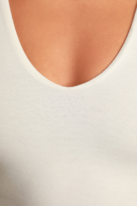 Feel Like Dancing White Crop Top