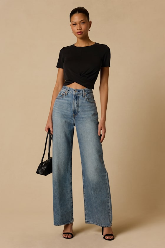 All-Access Pass Washed Black Crop Top