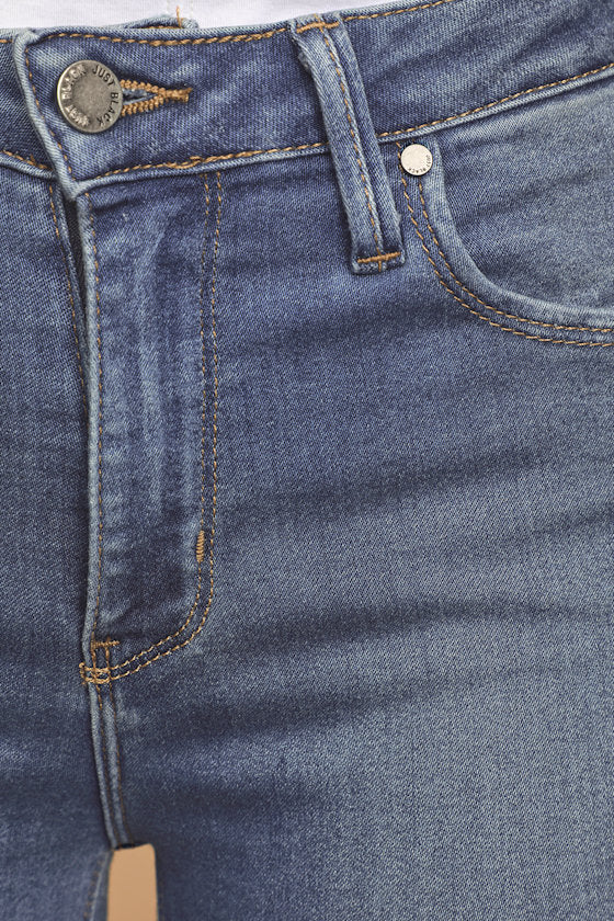 Aralia Medium Wash High-Rise Skinny Jeans