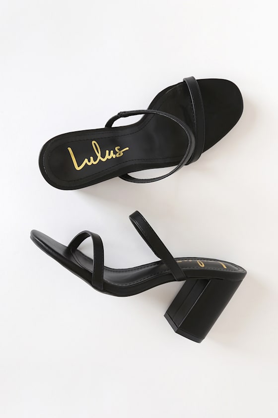 Ariellie Black High Heel Sandals
