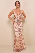 Shine Language Emerald Green Sequin Mermaid Maxi Dress