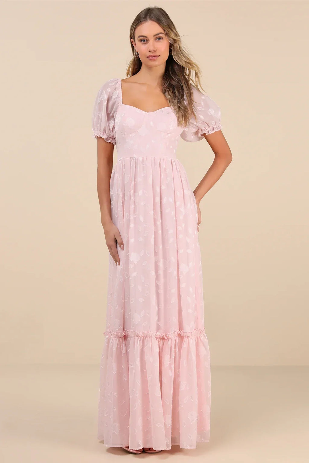 Phenomenal Sweetness Navy Floral Burnout Bustier Maxi Dress