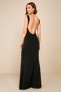 Inspiring Glamour Fuchsia Backless Column Maxi Dress