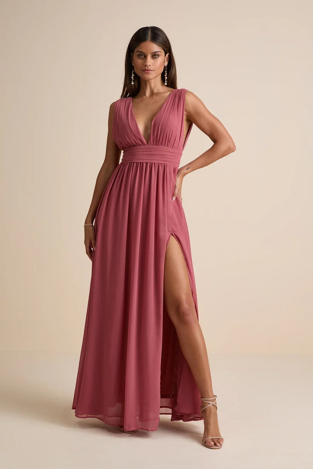 Heavenly Hues Blush Maxi Dress