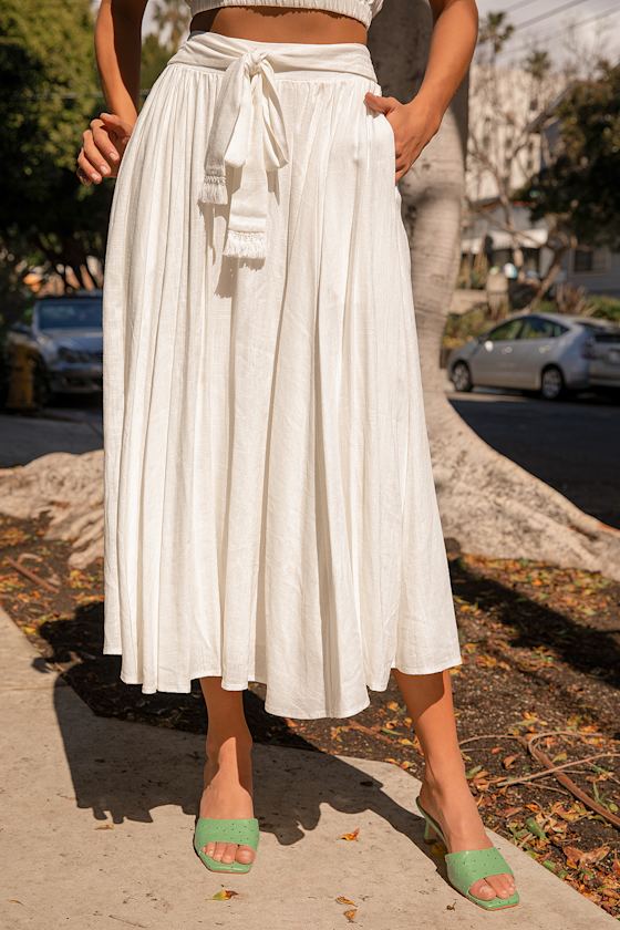 Brings You Back Ivory Two-Piece Midi Dress