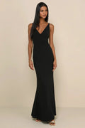 Melora Navy Blue Sleeveless Maxi Dress