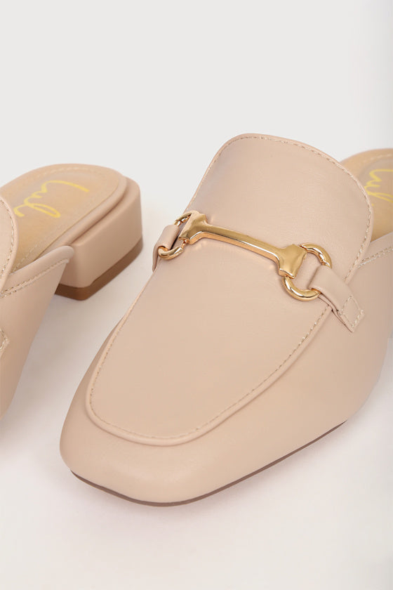 Ranae Light Nude Slide-On Loafers