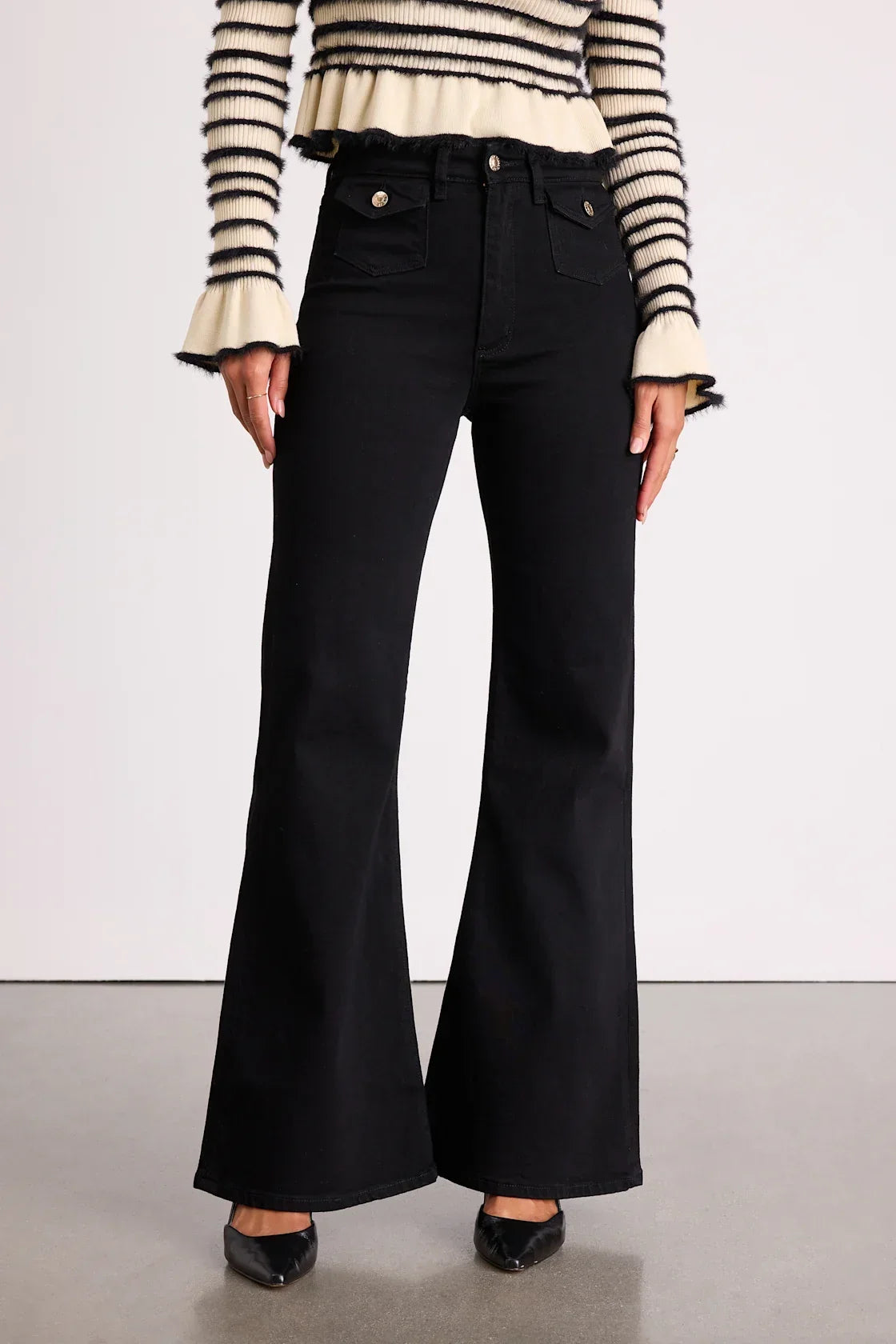 Eastcoast Flare Black Jeans