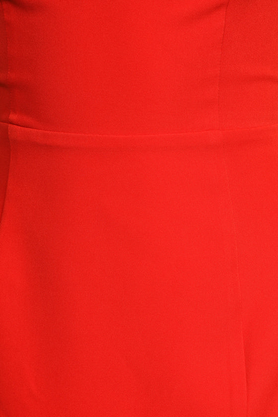 Your Sweetie Red Tie-Strap Mini Dress