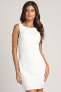 Devoted Lover White Backless Knotted Bodycon Mini Dress