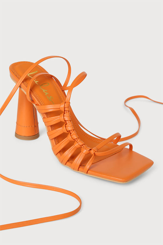 Zindy Mango Lace-Up High Heel Sandals