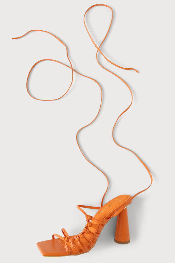 Zindy Mango Lace-Up High Heel Sandals