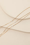 Melania Gold Pearl Layered Necklace
