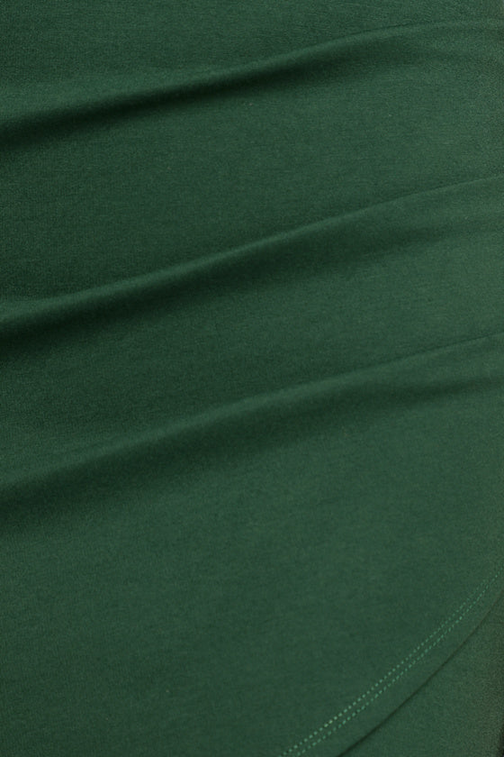 Cocktail Hour Emerald Green Wrap Dress